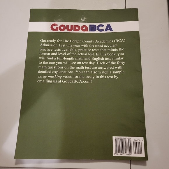Gouda BCA Practice Tests for The Bergen Academies Admission Test: Test 1 NEW - Picture 2 of 3